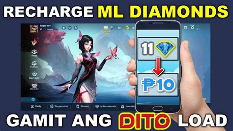 ml diamond recharge dito sim|How To Recharge Diamonds In Mobile Legends (ML) .